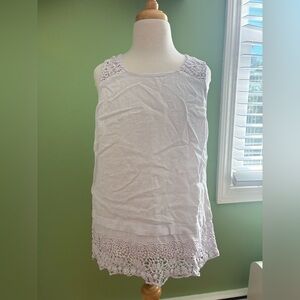 Cynthia Rowley White Sleeveless Blouse